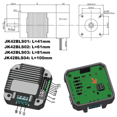 безщеточный мотор DC 24v с интегрированным регулятором для машинного оборудования резца и сада травы