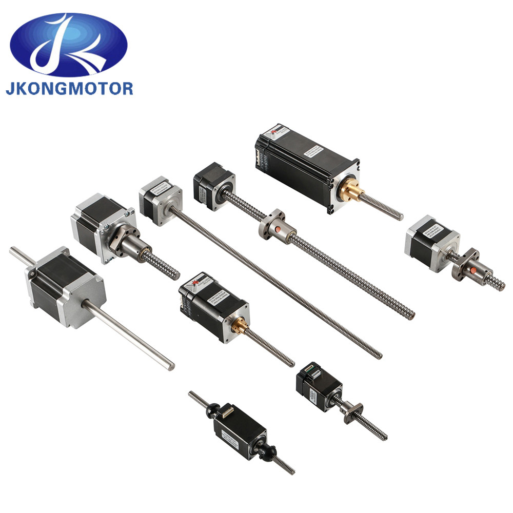 Jkongmotor OEM ODM Хорошая цена Nema 8 11 14 16 17 23 24 34 Не захваченный Не захваченный Низкая скорость электрический боковой линейный приводной механизм шаговый мотор